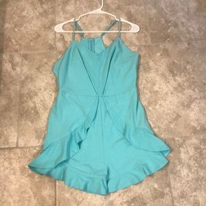 Gianni Bini turquoise romper with racerback!